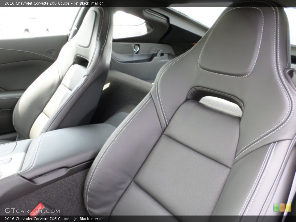 Jet Black Interior Front Seat for the 2016 Chevrolet Corvette Z06 Coupe #105622681