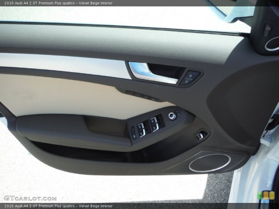 Velvet Beige Interior Door Panel for the 2016 Audi A4 2.0T Premium Plus quattro #105622945