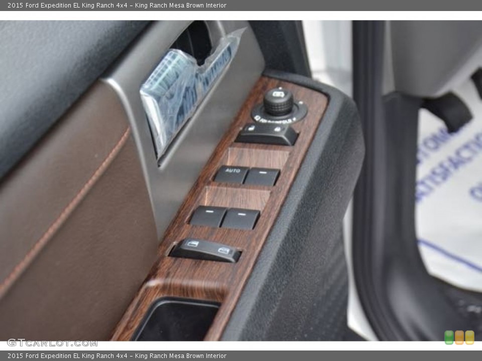 King Ranch Mesa Brown Interior Controls for the 2015 Ford Expedition EL King Ranch 4x4 #105622990