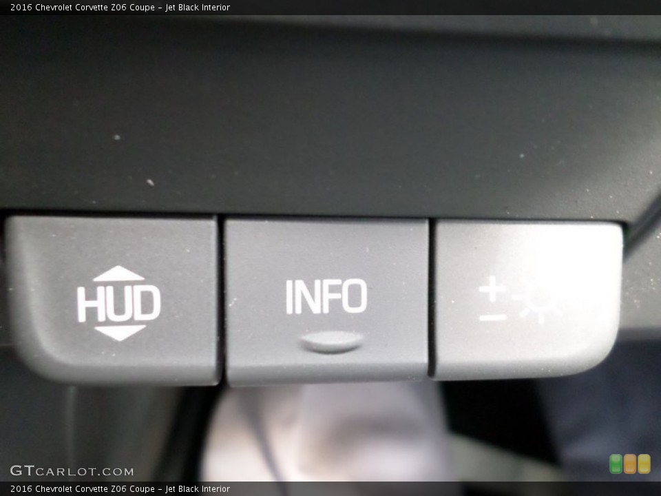 Jet Black Interior Controls for the 2016 Chevrolet Corvette Z06 Coupe #105622993
