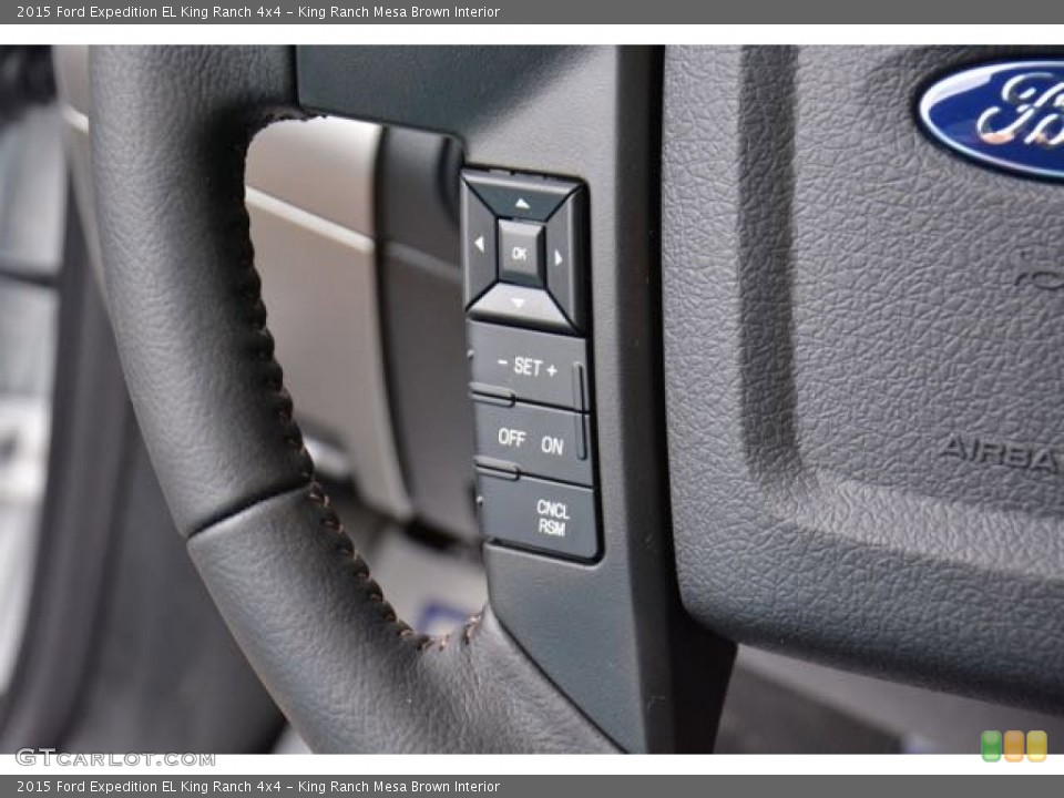 King Ranch Mesa Brown Interior Controls for the 2015 Ford Expedition EL King Ranch 4x4 #105623050