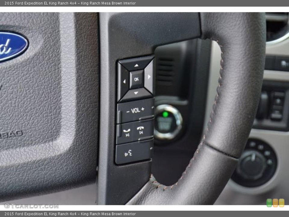 King Ranch Mesa Brown Interior Controls for the 2015 Ford Expedition EL King Ranch 4x4 #105623062