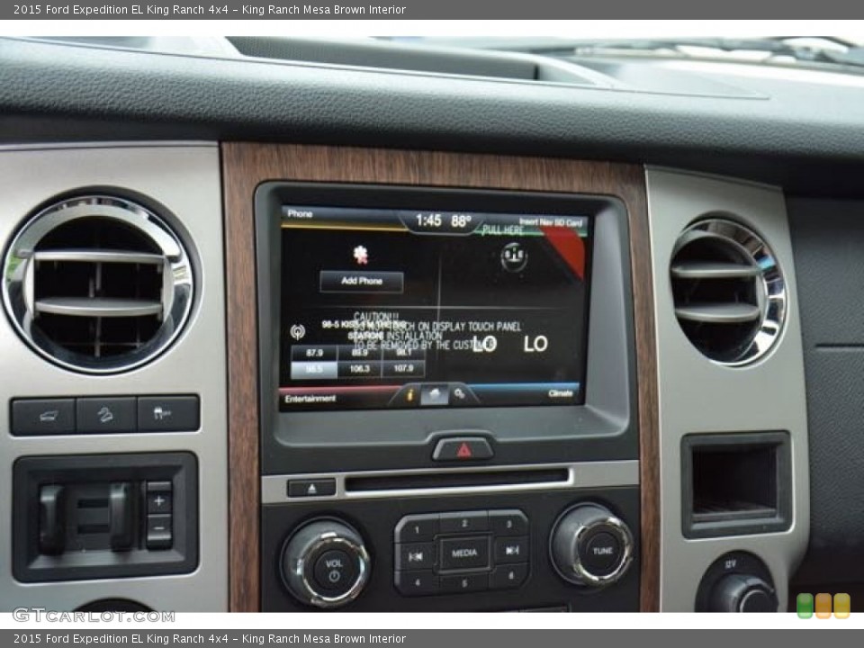 King Ranch Mesa Brown Interior Controls for the 2015 Ford Expedition EL King Ranch 4x4 #105623077