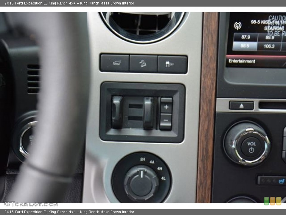 King Ranch Mesa Brown Interior Controls for the 2015 Ford Expedition EL King Ranch 4x4 #105623092
