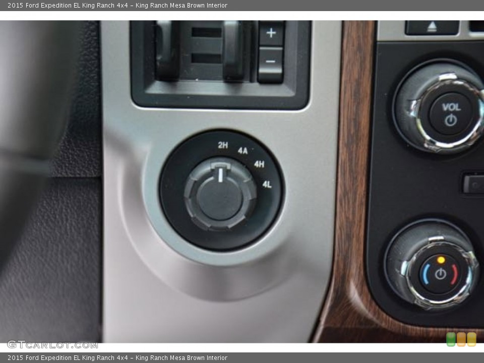 King Ranch Mesa Brown Interior Controls for the 2015 Ford Expedition EL King Ranch 4x4 #105623122