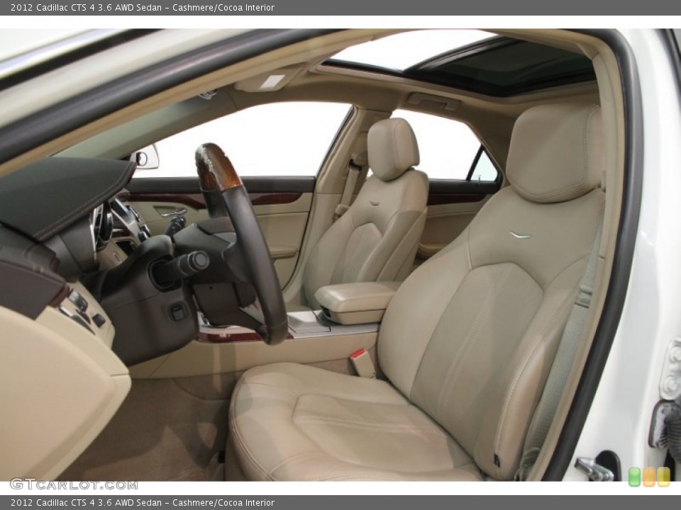 Cashmere/Cocoa Interior Photo for the 2012 Cadillac CTS 4 3.6 AWD Sedan #105627382