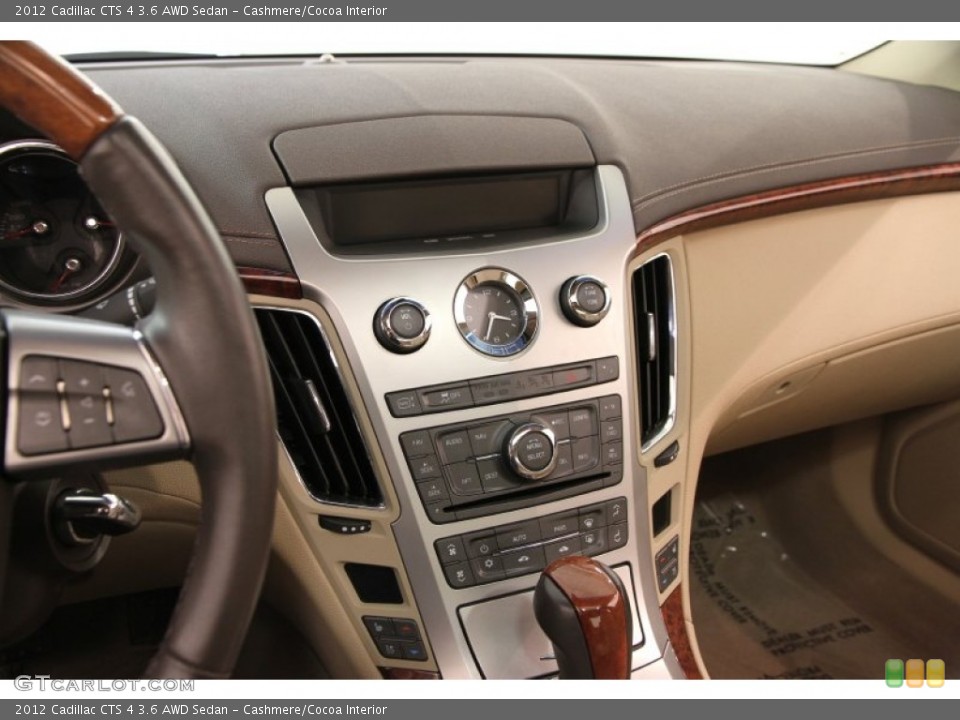 Cashmere/Cocoa Interior Controls for the 2012 Cadillac CTS 4 3.6 AWD Sedan #105627456