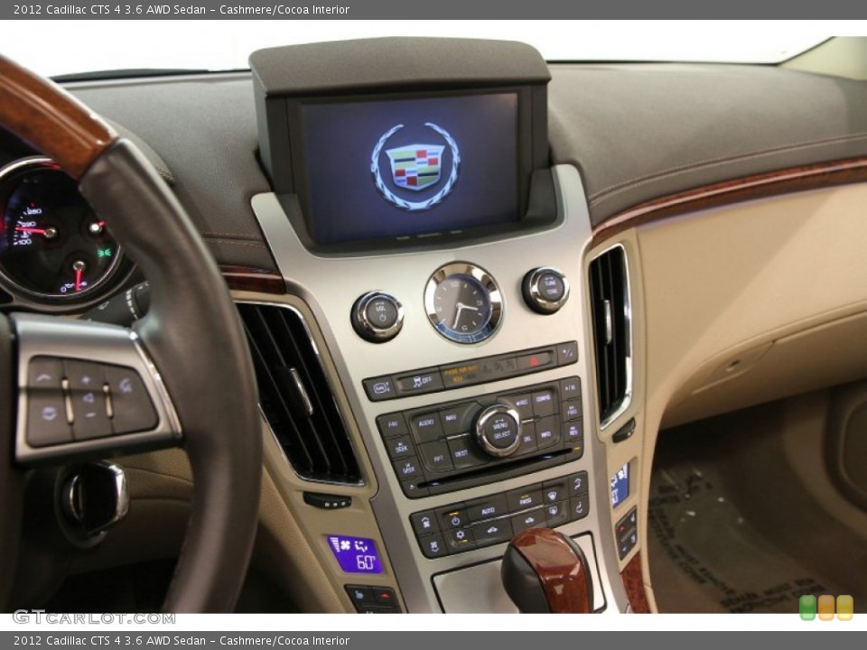 Cashmere/Cocoa Interior Controls for the 2012 Cadillac CTS 4 3.6 AWD Sedan #105627469