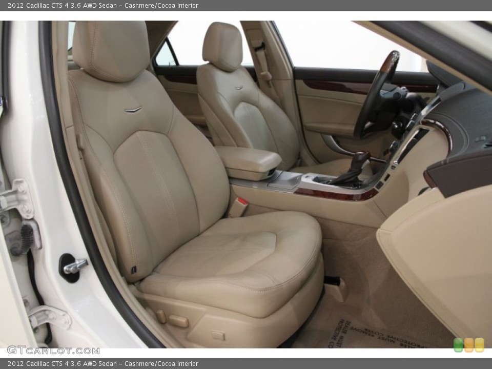 Cashmere/Cocoa Interior Front Seat for the 2012 Cadillac CTS 4 3.6 AWD Sedan #105627577