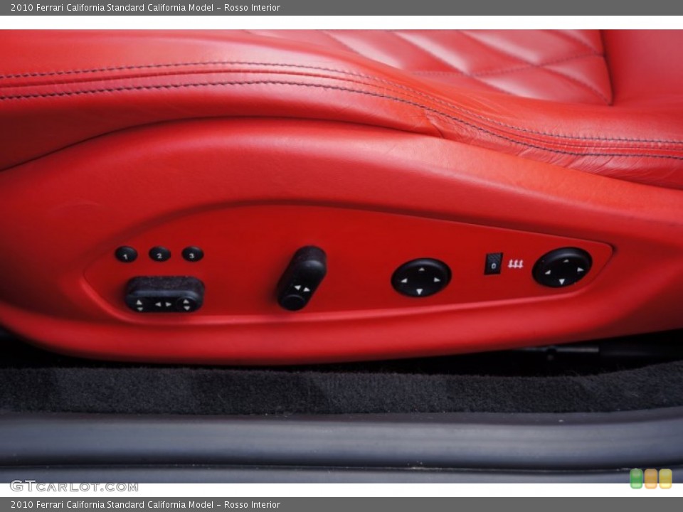 Rosso Interior Controls for the 2010 Ferrari California  #105628063