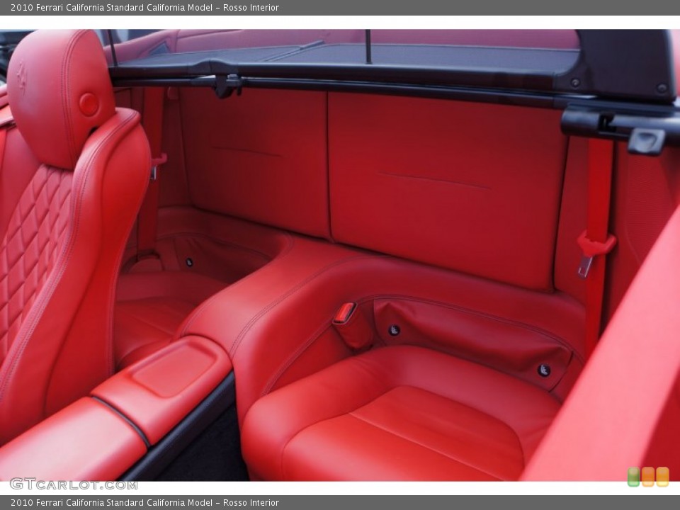 Rosso Interior Rear Seat for the 2010 Ferrari California  #105628093