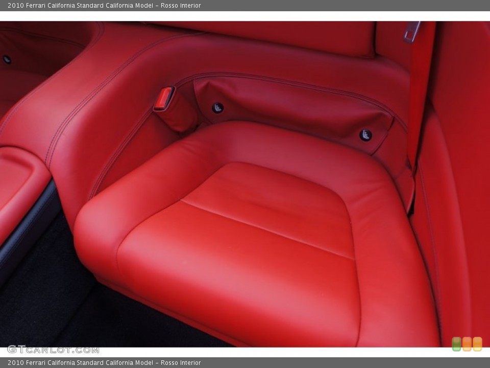 Rosso Interior Rear Seat for the 2010 Ferrari California  #105628124