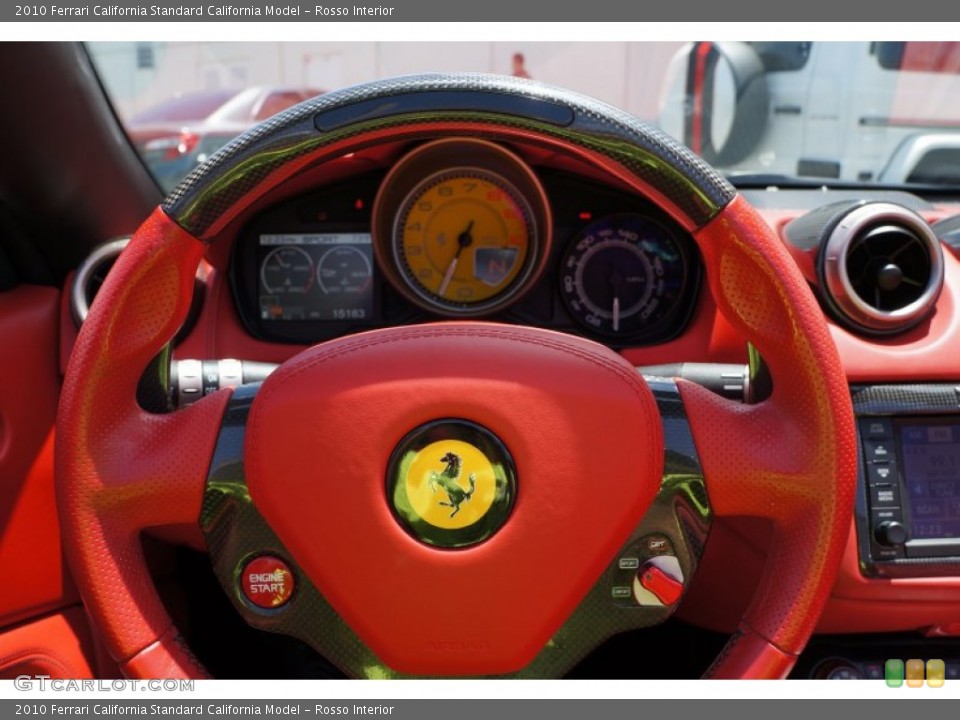 Rosso Interior Steering Wheel for the 2010 Ferrari California  #105628954