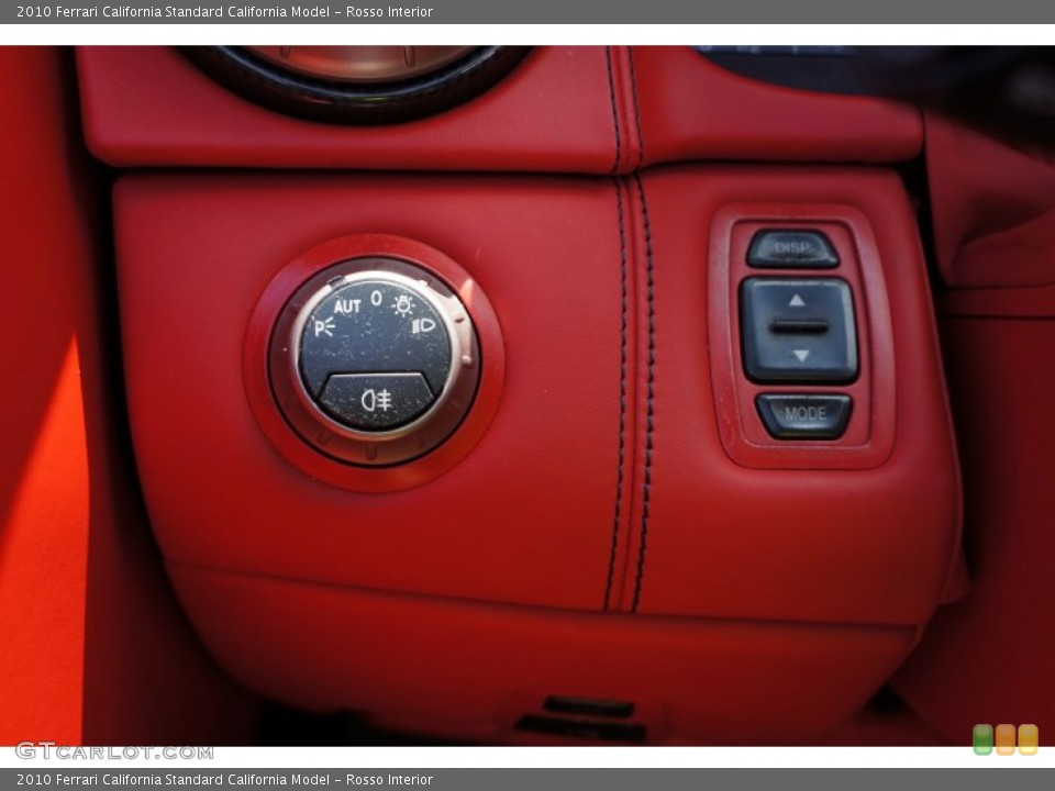 Rosso Interior Controls for the 2010 Ferrari California  #105629071