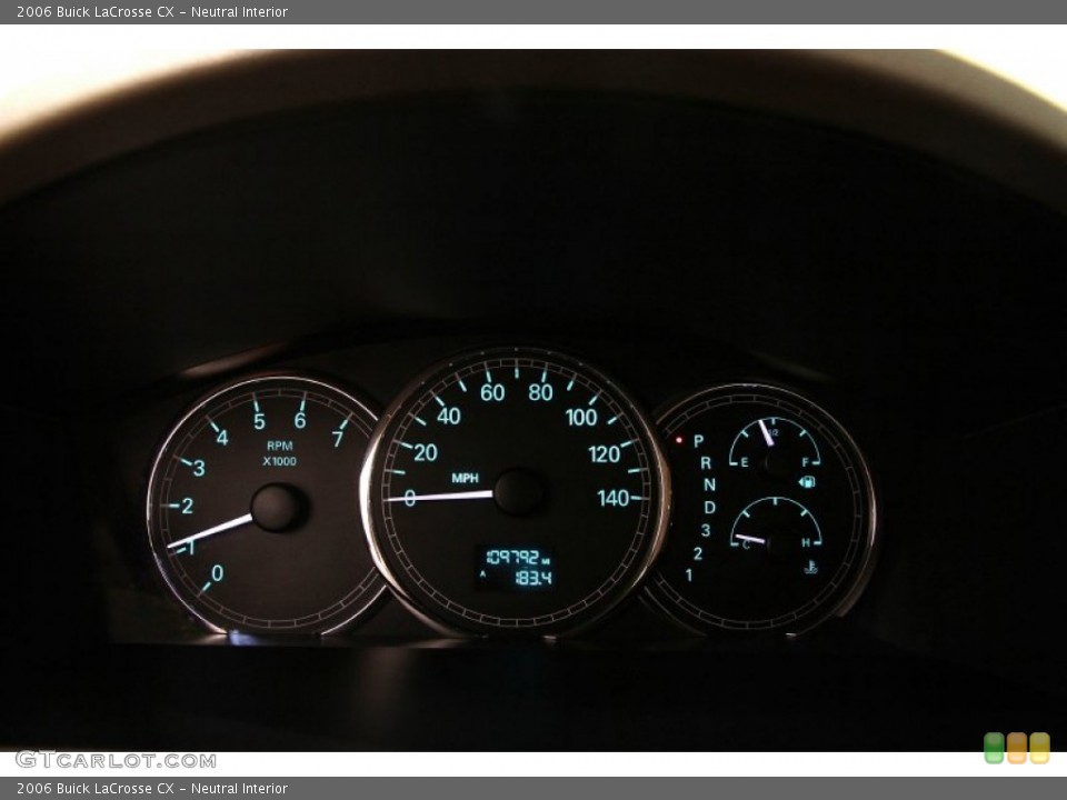 Neutral Interior Gauges for the 2006 Buick LaCrosse CX #105631774