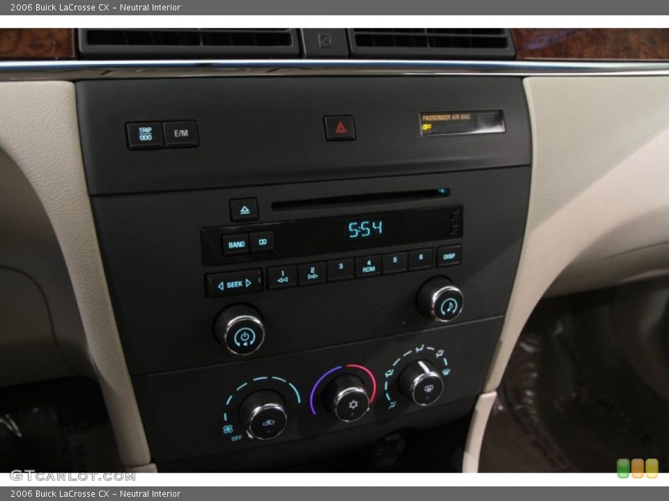 Neutral Interior Controls for the 2006 Buick LaCrosse CX #105631786