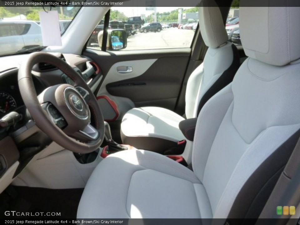 Bark Brown/Ski Gray Interior Front Seat for the 2015 Jeep Renegade Latitude 4x4 #105634720