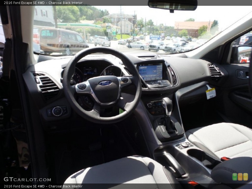 Charcoal Black Interior Prime Interior for the 2016 Ford Escape SE 4WD #105640791