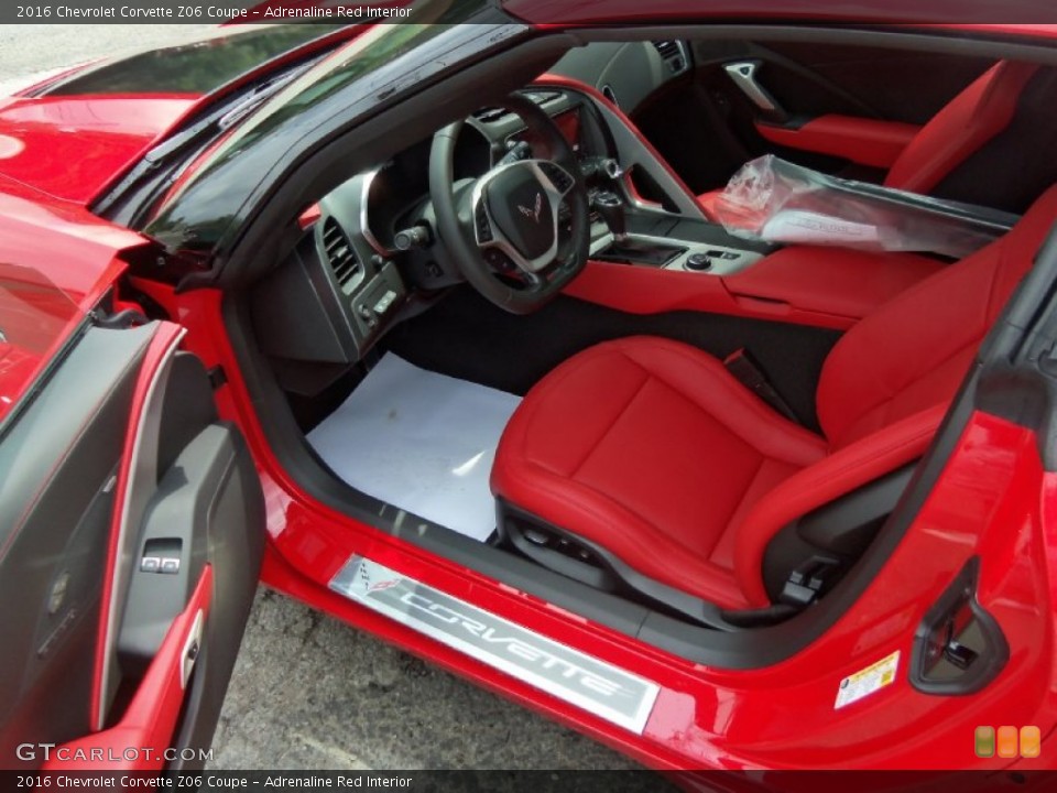 Adrenaline Red Interior Prime Interior for the 2016 Chevrolet Corvette Z06 Coupe #105652335