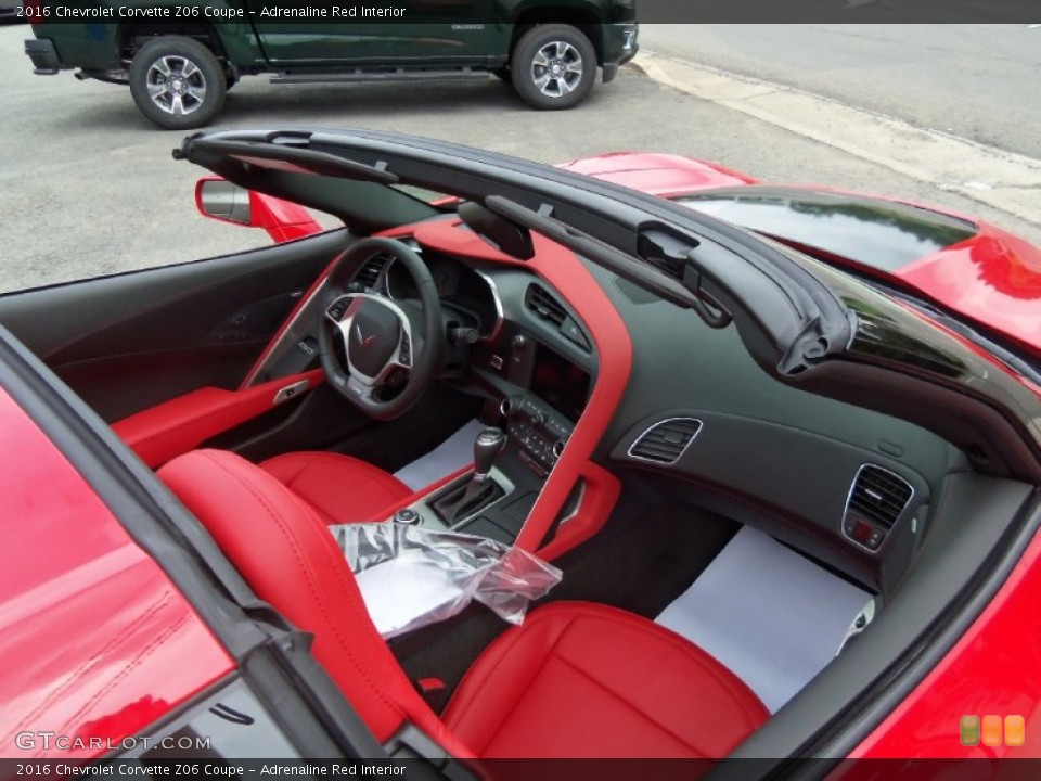 Adrenaline Red Interior Photo for the 2016 Chevrolet Corvette Z06 Coupe #105652584