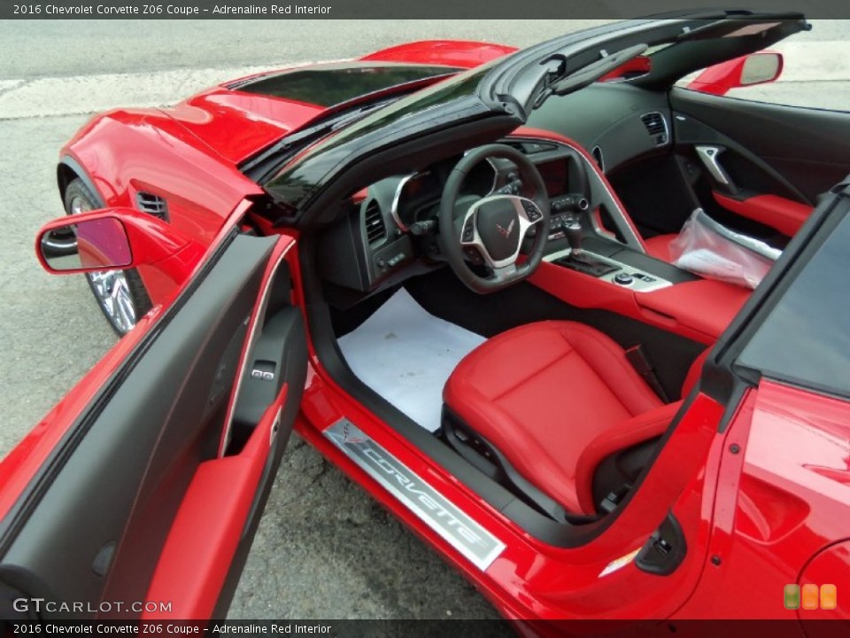 Adrenaline Red Interior Photo for the 2016 Chevrolet Corvette Z06 Coupe #105652602