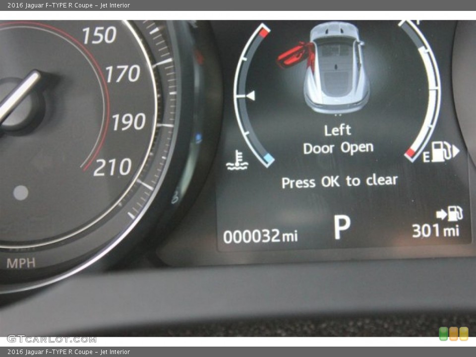 Jet Interior Gauges for the 2016 Jaguar F-TYPE R Coupe #105656886