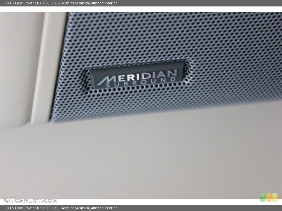 Arabica/Arabica/Almond Interior Audio System for the 2016 Land Rover LR4 HSE LUX #105658104