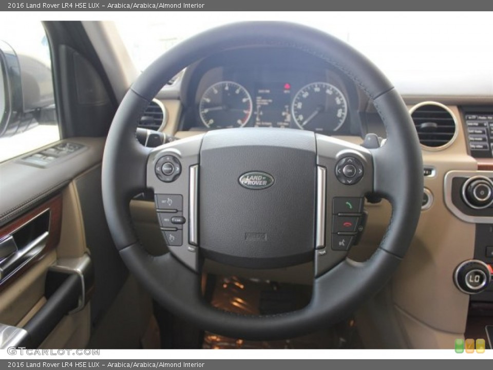 Arabica/Arabica/Almond Interior Steering Wheel for the 2016 Land Rover LR4 HSE LUX #105658722