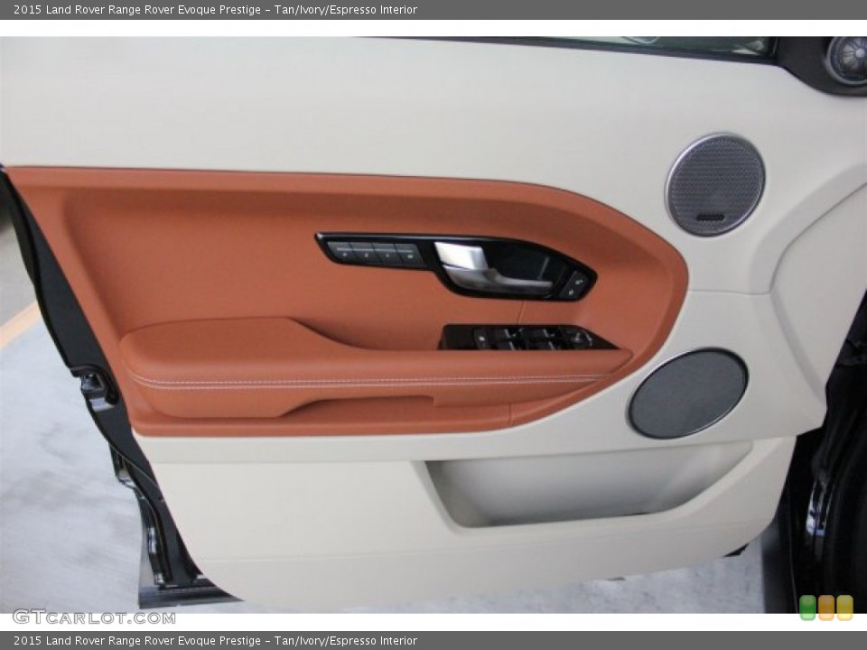 Tan/Ivory/Espresso Interior Door Panel for the 2015 Land Rover Range Rover Evoque Prestige #105659016