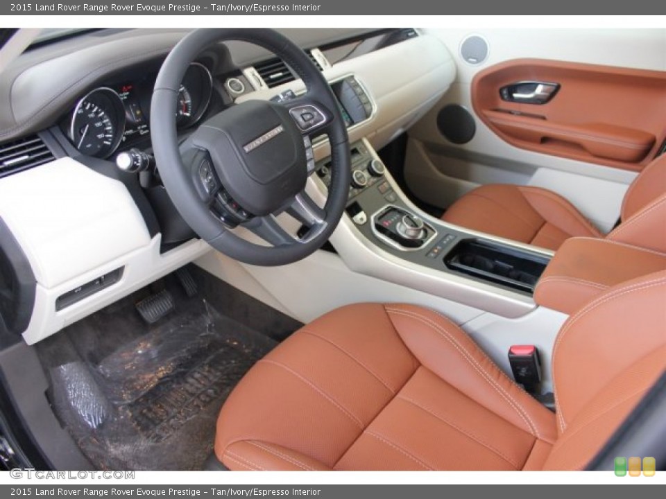 Tan/Ivory/Espresso Interior Photo for the 2015 Land Rover Range Rover Evoque Prestige #105659115