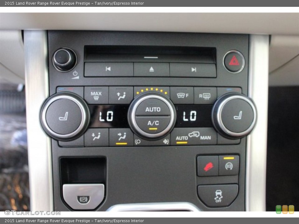 Tan/Ivory/Espresso Interior Controls for the 2015 Land Rover Range Rover Evoque Prestige #105659235