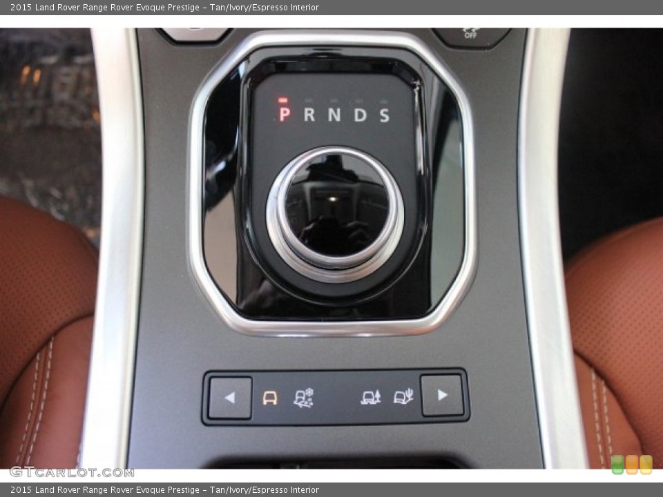 Tan/Ivory/Espresso Interior Transmission for the 2015 Land Rover Range Rover Evoque Prestige #105659247