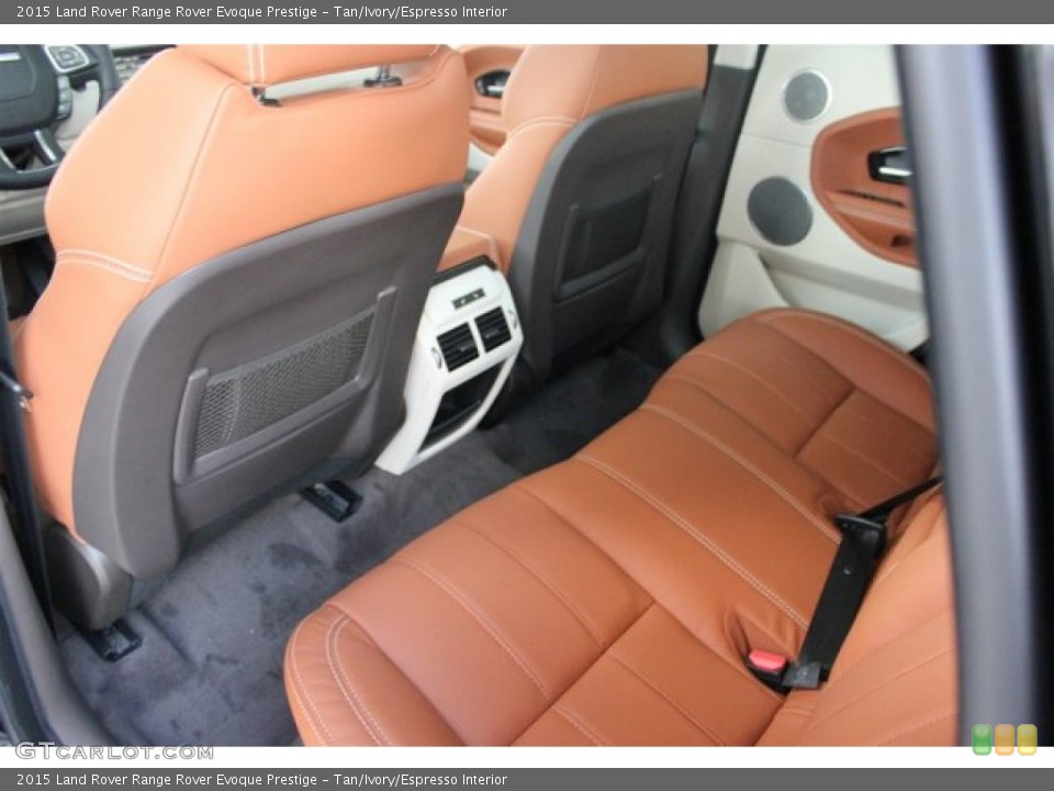 Tan/Ivory/Espresso Interior Rear Seat for the 2015 Land Rover Range Rover Evoque Prestige #105659457