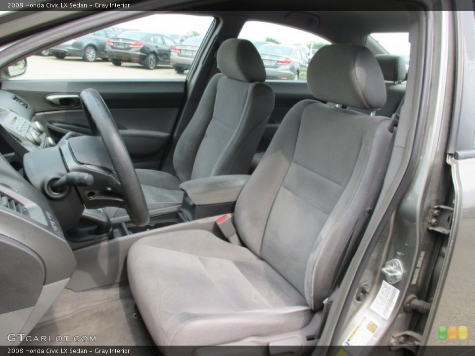 Gray Interior Photo for the 2008 Honda Civic LX Sedan #105663984