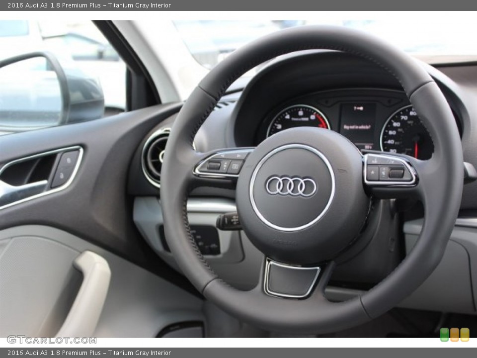 Titanium Gray Interior Steering Wheel for the 2016 Audi A3 1.8 Premium Plus #105676087