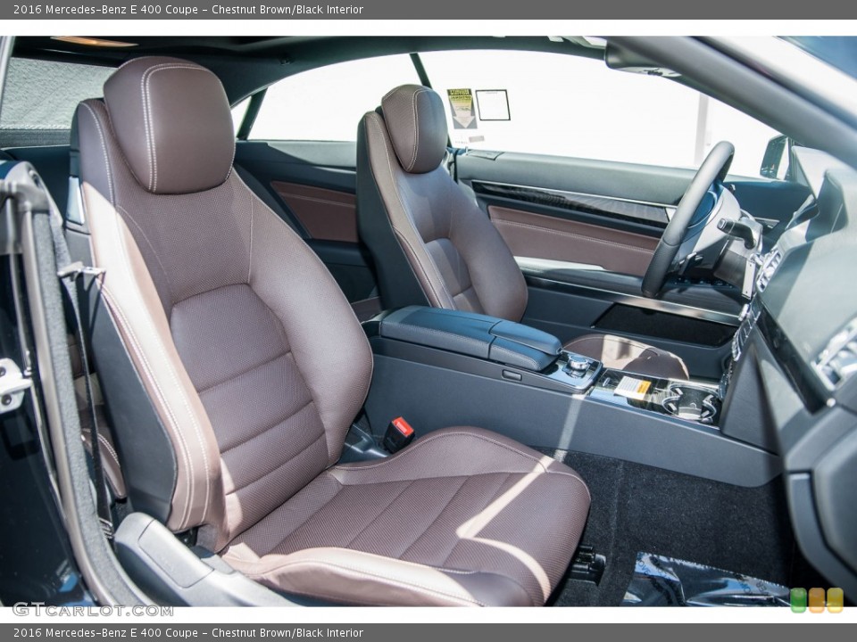 Chestnut Brown/Black Interior Photo for the 2016 Mercedes-Benz E 400 Coupe #105677531
