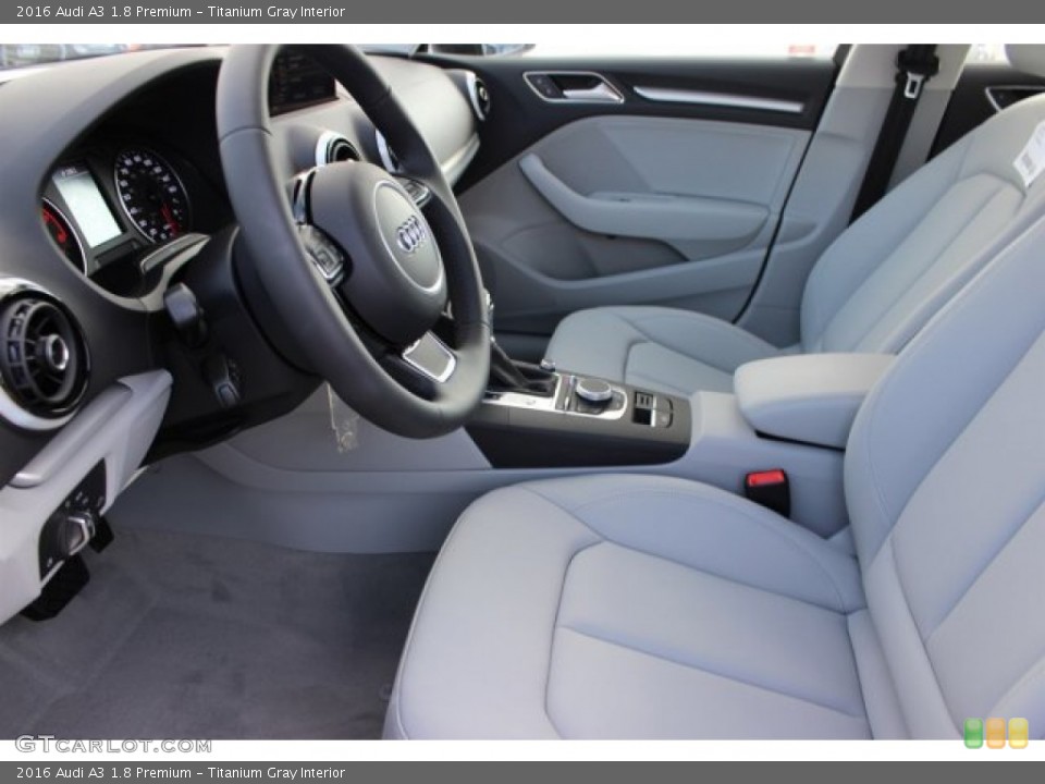 Titanium Gray Interior Front Seat for the 2016 Audi A3 1.8 Premium #105677768