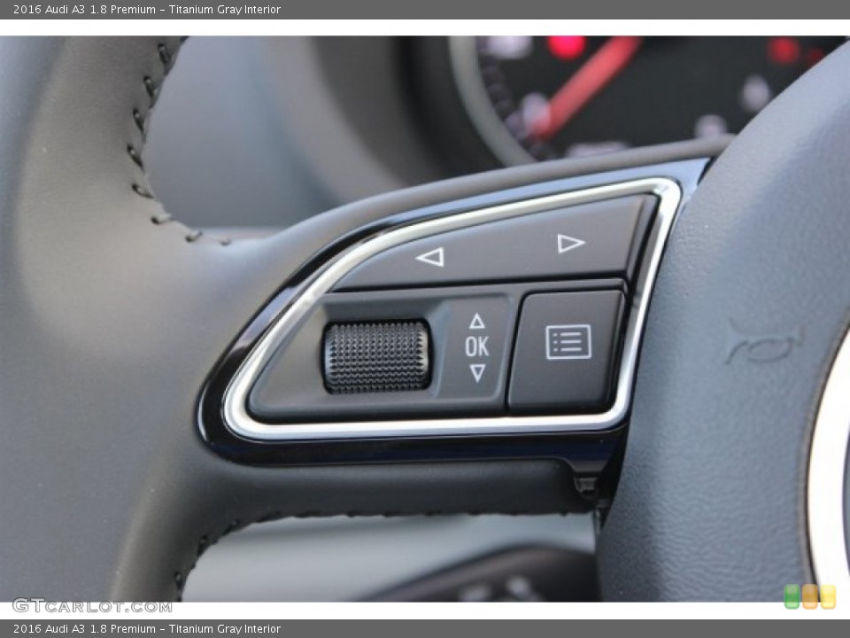 Titanium Gray Interior Controls for the 2016 Audi A3 1.8 Premium #105677948