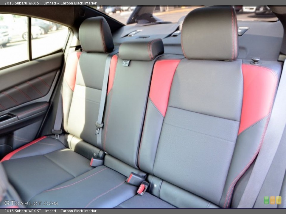 Carbon Black Interior Rear Seat for the 2015 Subaru WRX STI Limited #105683042