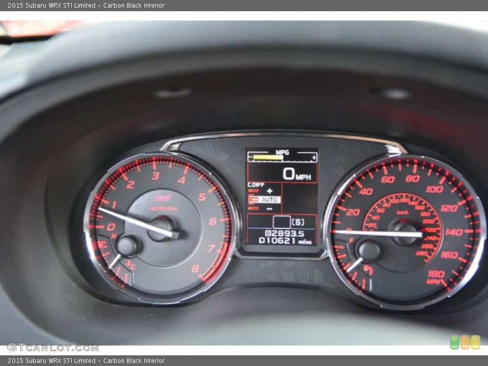 Carbon Black Interior Gauges for the 2015 Subaru WRX STI Limited #105683132