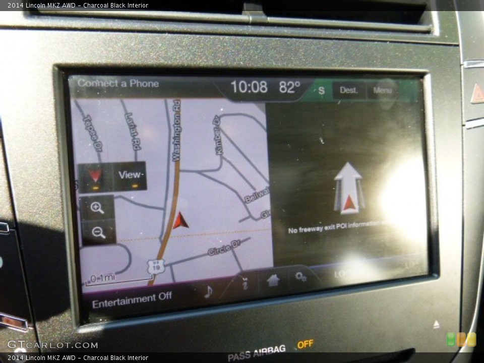 Charcoal Black Interior Navigation for the 2014 Lincoln MKZ AWD #105685103