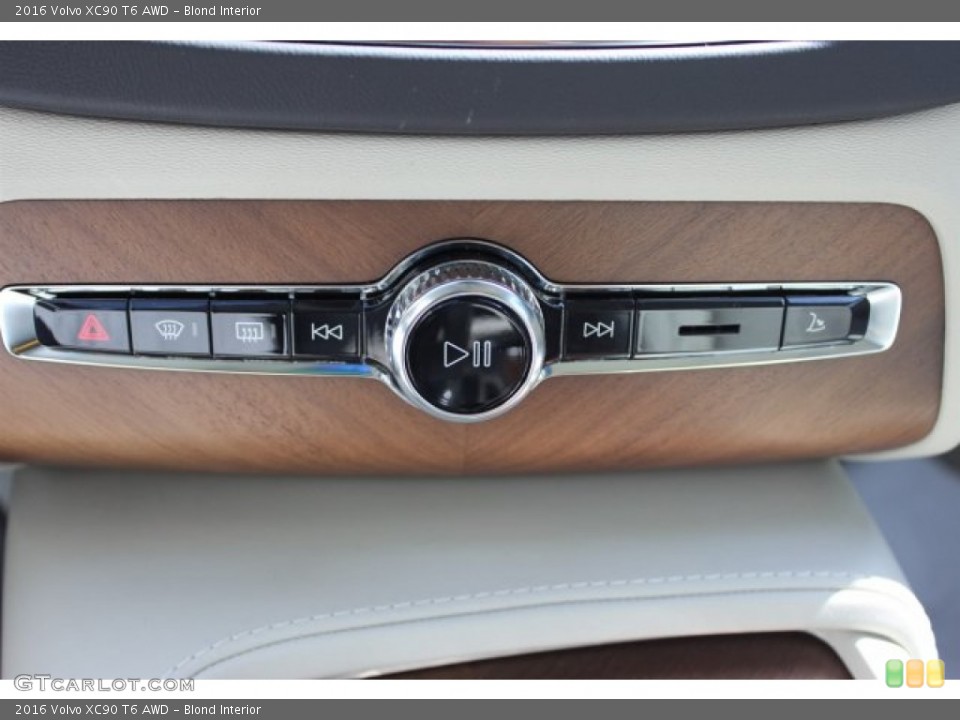 Blond Interior Controls for the 2016 Volvo XC90 T6 AWD #105686399