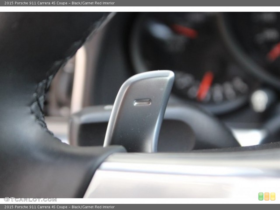 Black/Garnet Red Interior Transmission for the 2015 Porsche 911 Carrera 4S Coupe #105696905