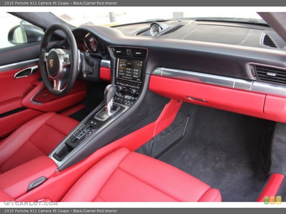 Black/Garnet Red Interior Dashboard for the 2015 Porsche 911 Carrera 4S Coupe #105697055