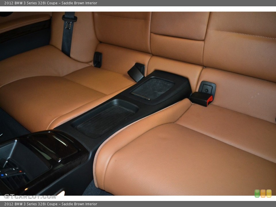 Saddle Brown Interior Rear Seat for the 2012 BMW 3 Series 328i Coupe #105698102