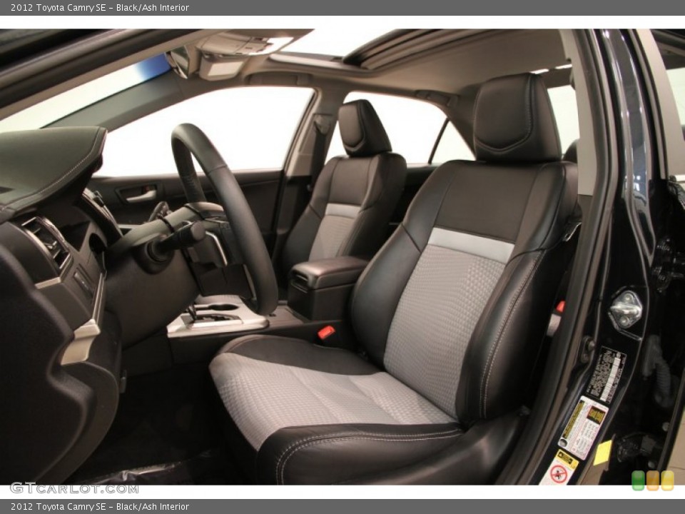 Black/Ash Interior Front Seat for the 2012 Toyota Camry SE #105699016