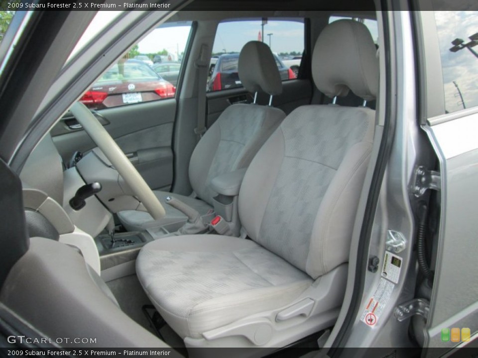Platinum Interior Front Seat for the 2009 Subaru Forester 2.5 X Premium #105701713