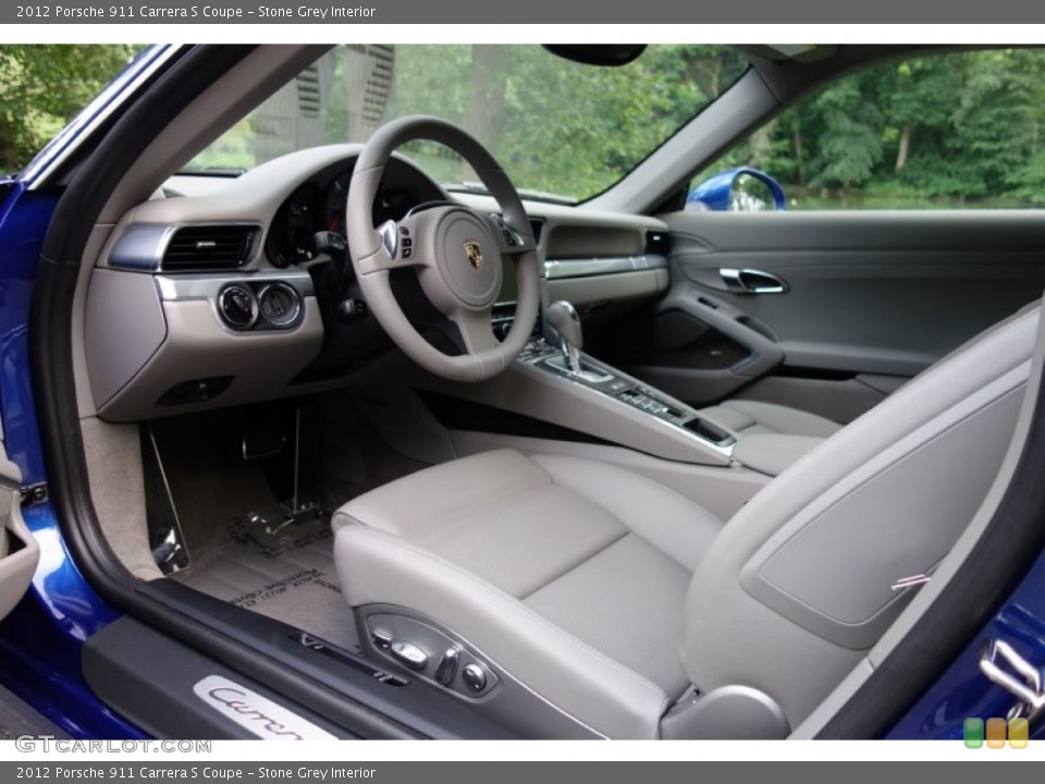 Stone Grey Interior Prime Interior for the 2012 Porsche 911 Carrera S Coupe #105703909
