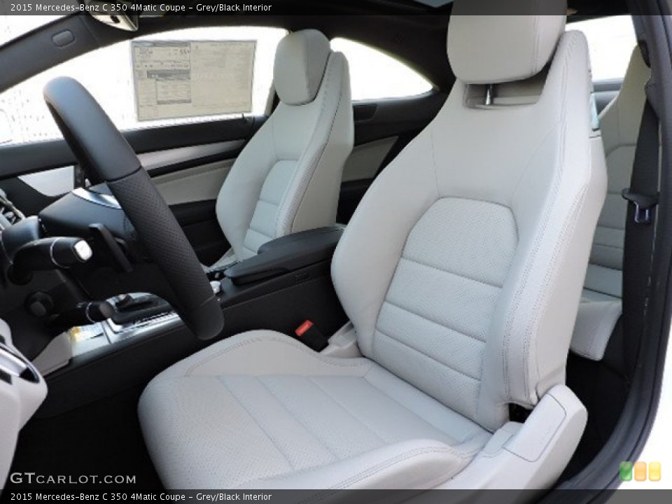 Grey/Black Interior Front Seat for the 2015 Mercedes-Benz C 350 4Matic Coupe #105706705