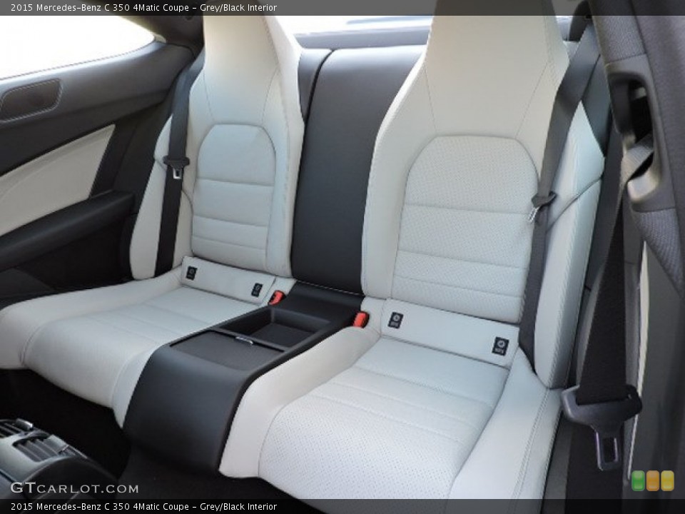 Grey/Black Interior Rear Seat for the 2015 Mercedes-Benz C 350 4Matic Coupe #105706750